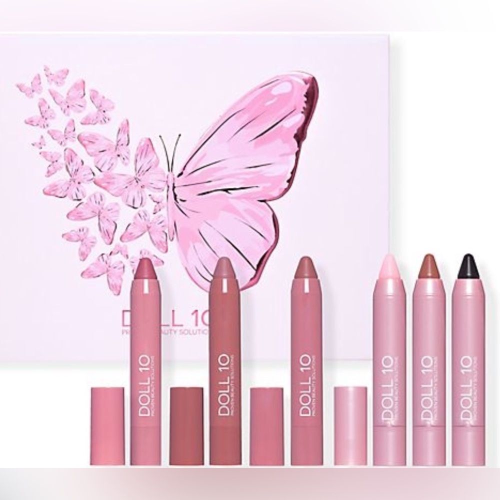 Doll 10 Shades of Possibility 6 Lip Crayon Set